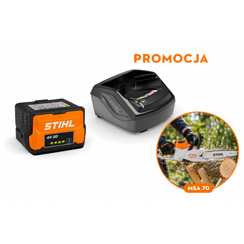 Zestaw startowy STIHL AK 20 – akumulator AK 20 + ładowarka AL 101